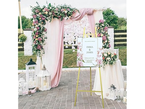 55" Gold Easel for Display or Art
