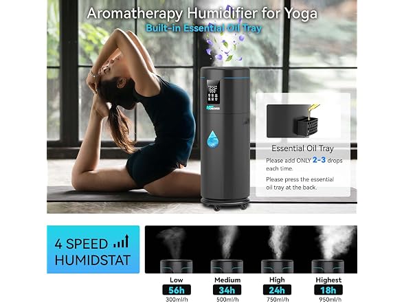 Honovos 17L/4.5Gal Large Room Humidifier