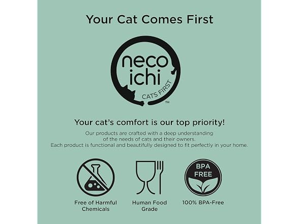 Necoichi 2pcs Elevated Cat Water Bowls