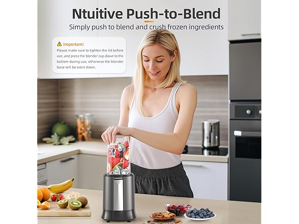 Lampick 1500W Personal Smoothie Blender