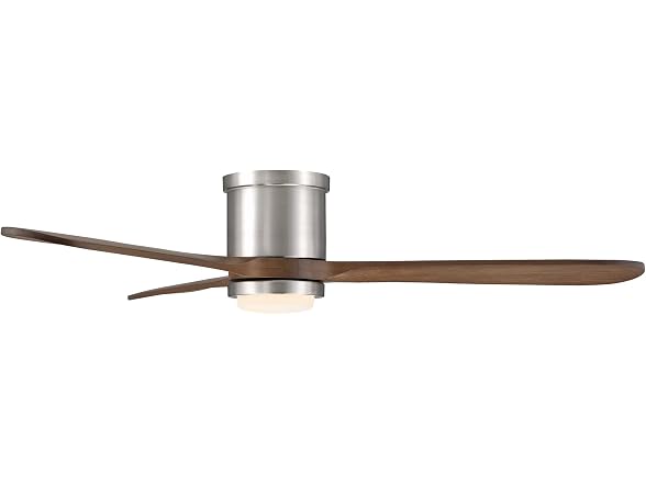 Parrot Uncle 52 Inch Flush Mount Solid Wood Ceiling Fan