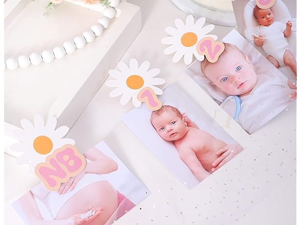 YOUAME 1-12 Month Daisy Garland Baby