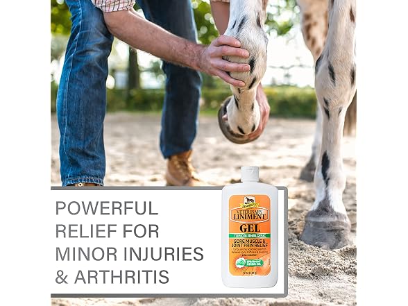 Absorbine Veterinary Liniment Topical Analgesic Sore Muscle