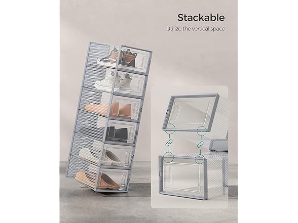SONGMICS Shoe Boxes