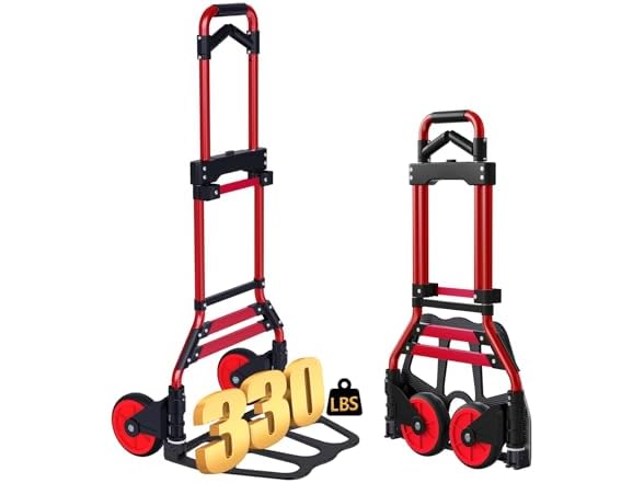 Aluminum Folding Hand Truck Dolly 330lbs
