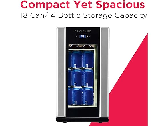 FRIGIDAIRE EFMIS567_AMZ, Retro Mini Drink Fridge