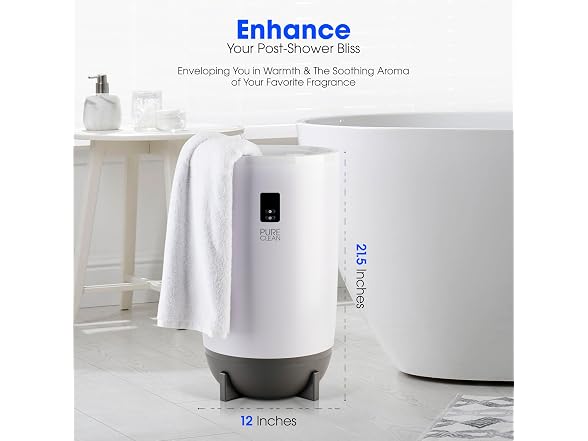 PureClean Towel Warmer Bucket, Portable
