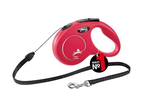 Flexi Classic Red Small Corded Dog Lead 5M 1