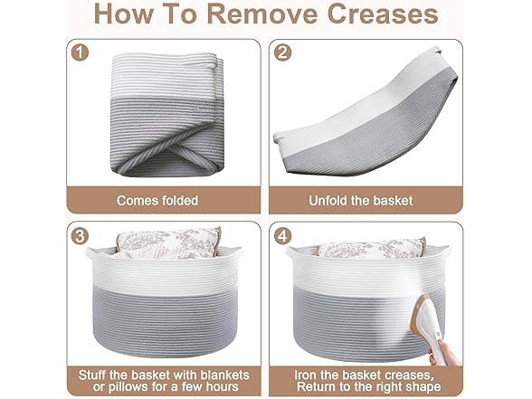 ClenClever Laundry Hamper Basket