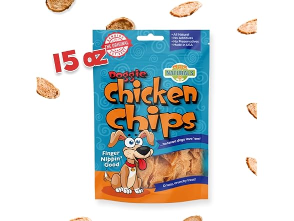 Chip's Naturals Doggie Chicken Chips Large 15 oz