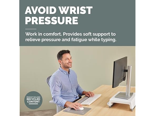 Fellowes BREYTA Keyboard Wrist Rest - Gray