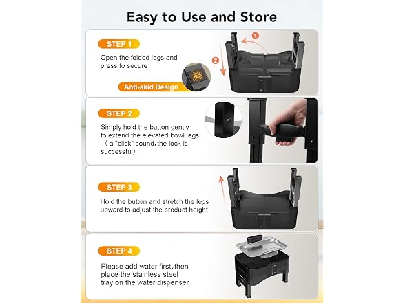 UPSKY 8.5L Elevated Dog Water Fountain