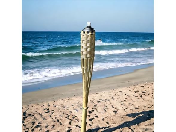 Rum Brand Bamboo Torches for Outside Patio