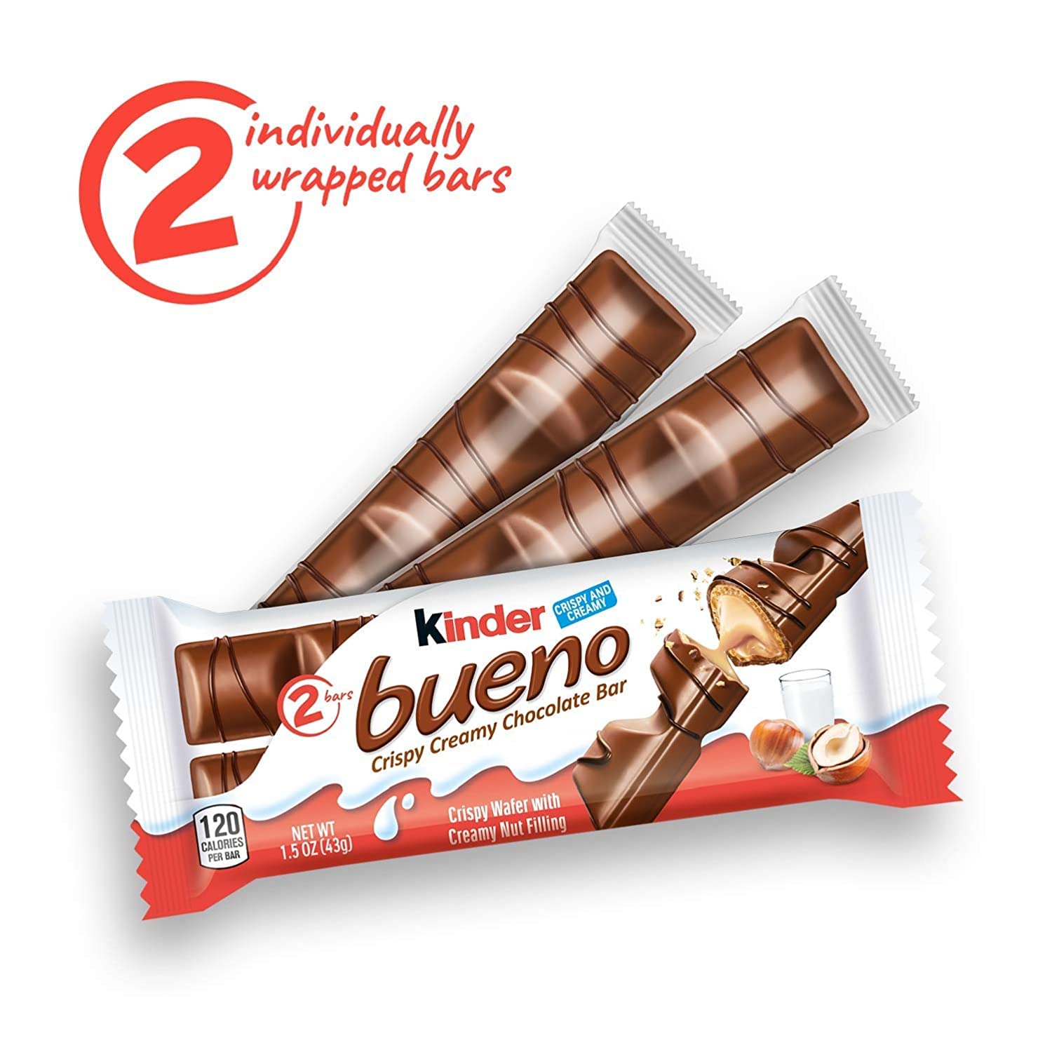 Kinder Bueno Milk Choc Hazelnut 30pk - Gallery 13