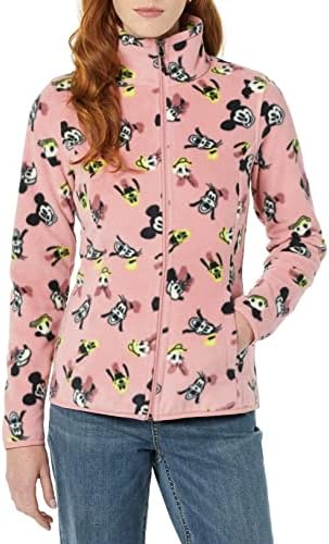 Amazon Essentials Disney Marvel Star Wars Princess Women's Polar Fleece Full-Zip Mock Jackets