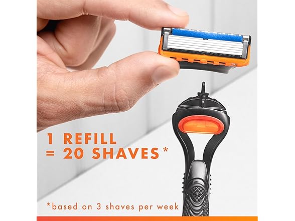 Gillette Fusion5 Razor + 4 Blade Refills