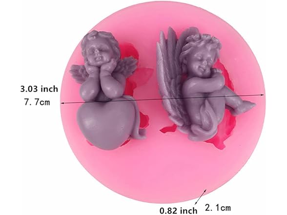 FEIYU BUY 3D Angel Baby Shape Fairy Mold