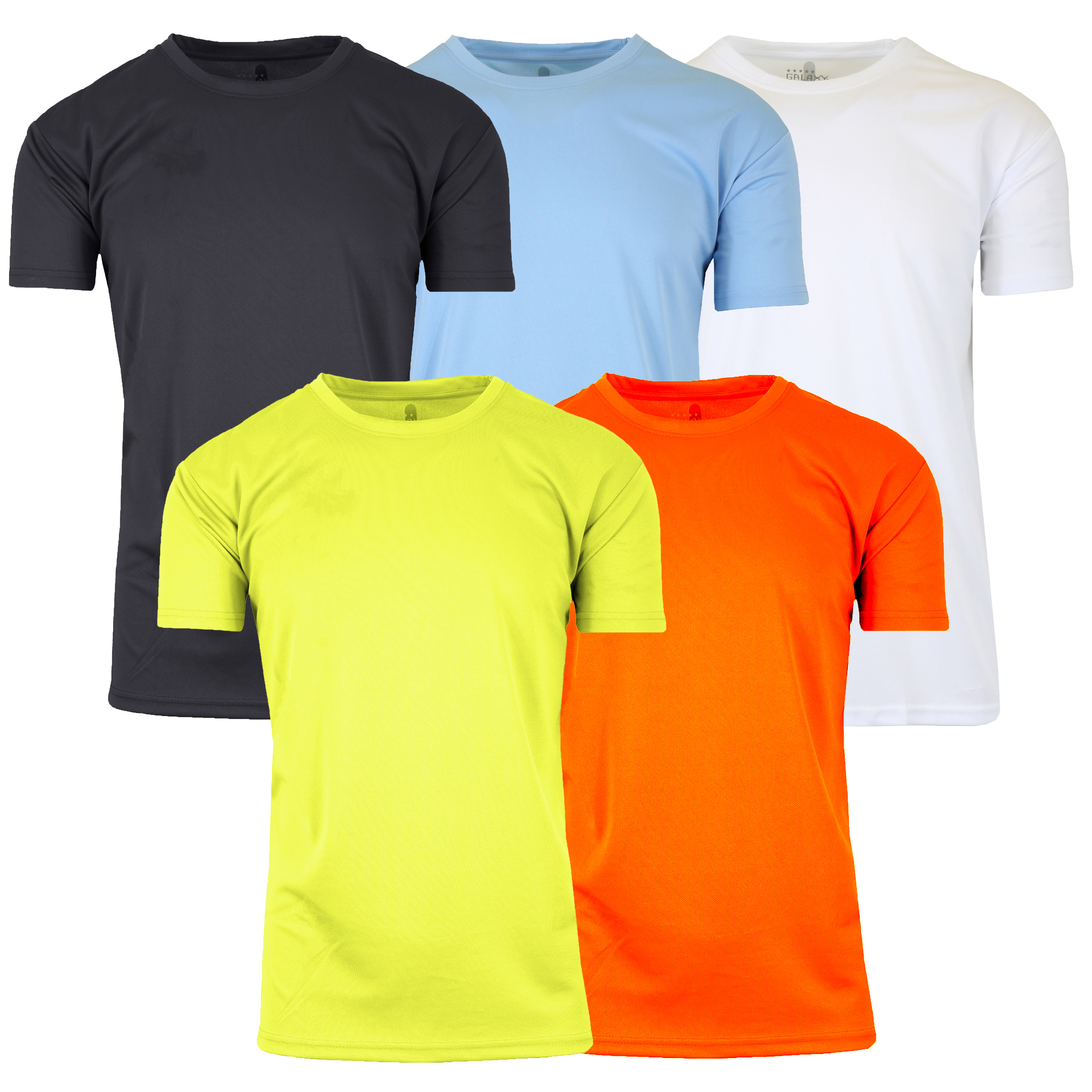 5Pk Mens S/S Performance Active Tee - Gallery 13