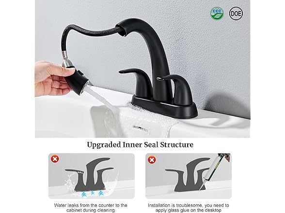 Matte Black Pull Down Faucet