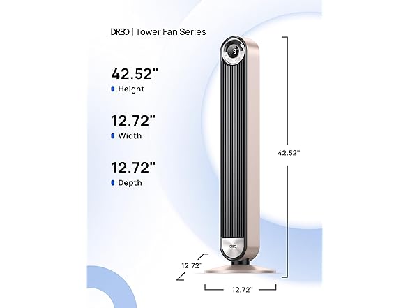 Dreo Smart Tower Fan, Works With Alexa