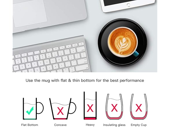BESTINNKITS Smart Coffee Cup Warmer Set