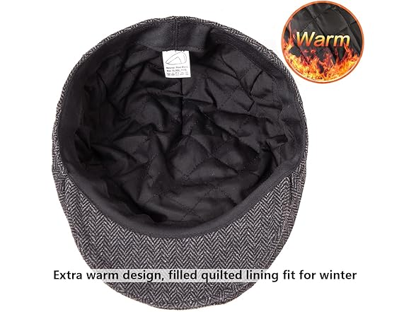 LADYBRO 2Pack Adjustable Newsboy Cap Ivy