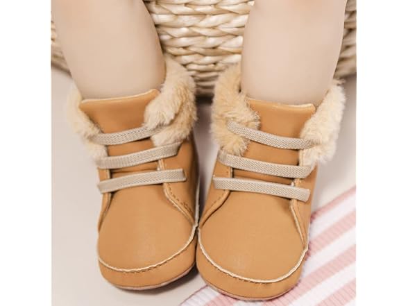 Meckior Baby High Top Crib Shoes