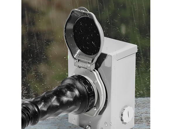 50 Amp Generator Cord and Power Inlet Box Kit