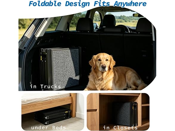 Ashfield & Harkness: Felt Dog Ramp - 71 x20, Black