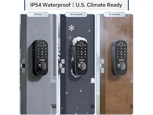 OKIBB Smart Keyless Entry Door Lock