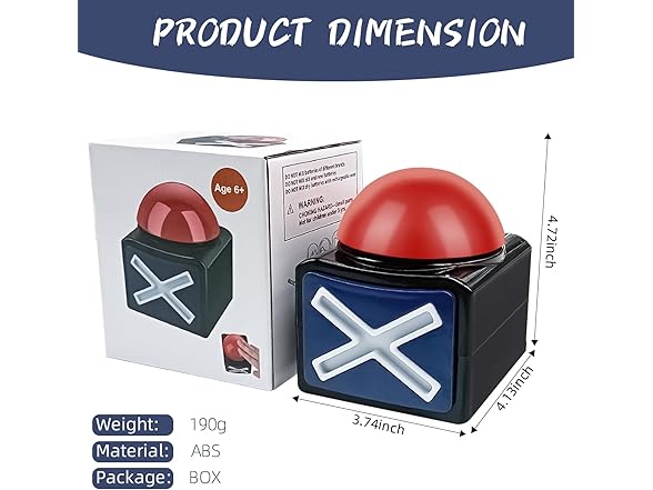 KiViRap Talent Show Game Answer Buzzer Set of 3