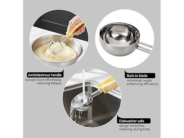 Restaurantware Ice Cream Scoop 1 Case 3.75 oz