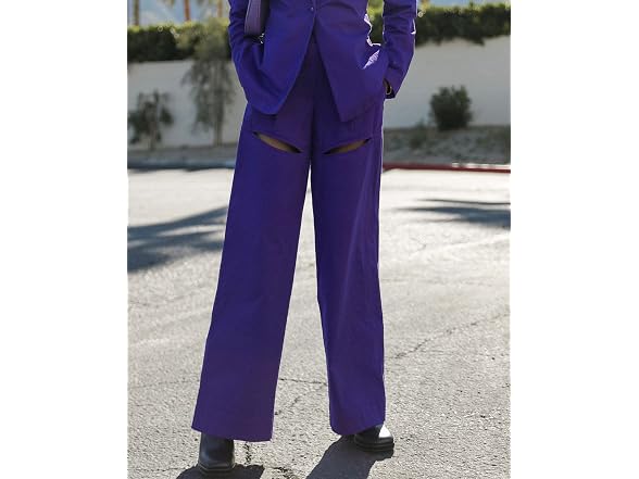 The Drop Heliotrope Thigh Cut-Out Wide