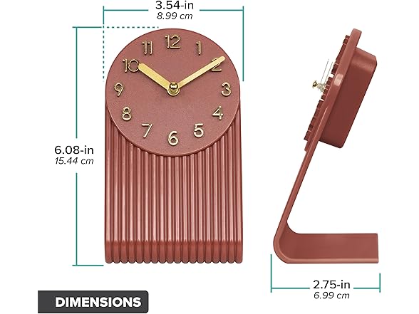 La Crosse Grooves Quartz Analog Tabletop Clock