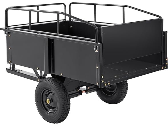 VEVOR Heavy Duty ATV Trailer Steel Dump Cart