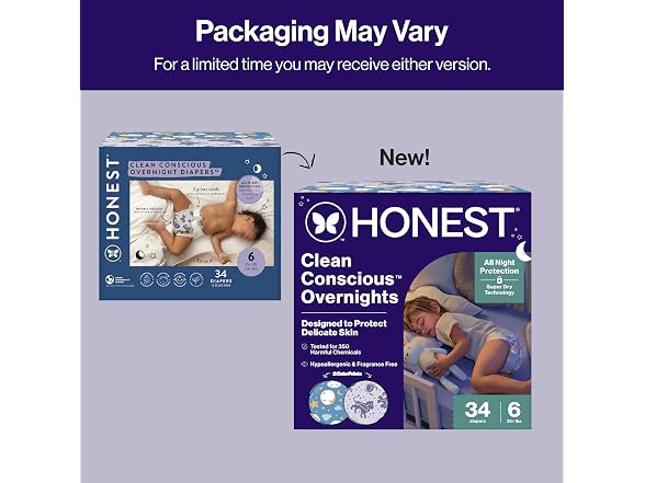 The | Honest Company Overnight 34 Count