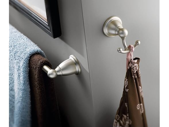 Moen Brantford Brushed Nickel 24-In Single Towel Bar