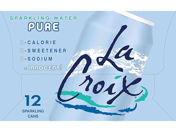 12PK La Croix Sparkling Water, Pure, 12 Fl Oz