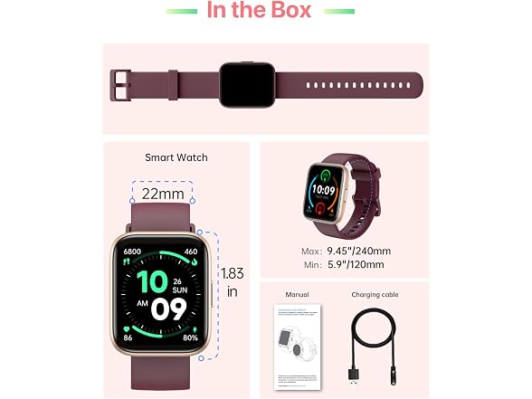 DIVElink Smart Watch- 1.83" HD