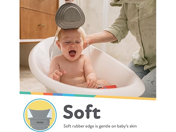Nuby Collapsible Rinse Pail for Baby Bath Time