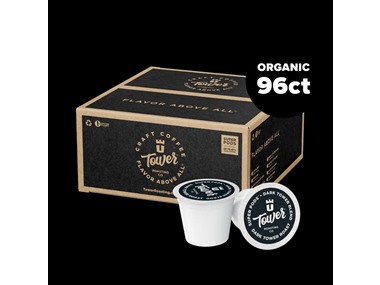 $46.99, Was $88, 46% Off! (96ct) Tower Roasting Coffee Organic Super Pods dealfomo