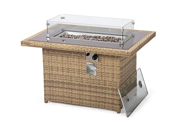 LeisureMod Mace Fire Pit Table