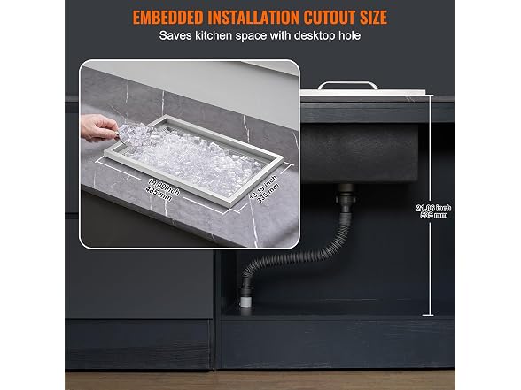 Drop in Ice Chest, 20"L x 14"W x 12"H Stainless