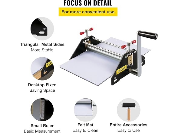 Basic Etching Press, Printing Size 11"L x 10"W