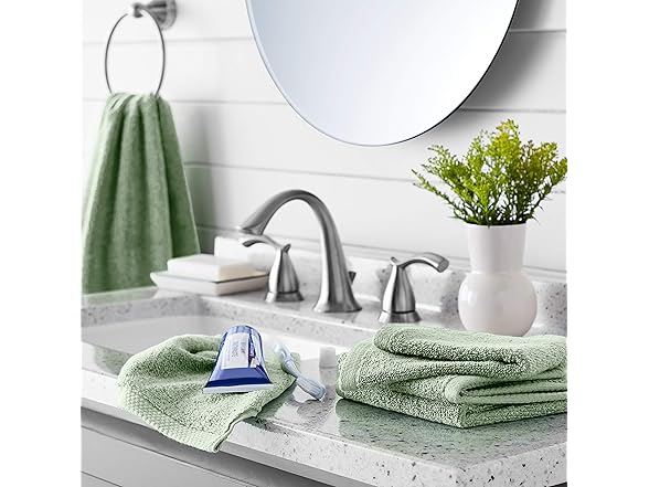 Amazon Basics Cotton Washcloths 12-Pack