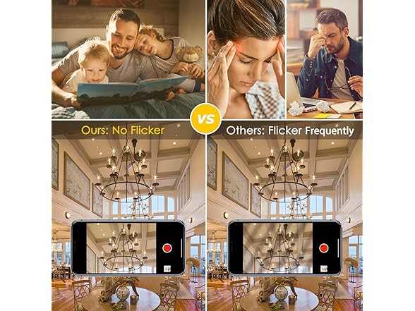 6-Pack Dimmable E12 LED Candelabra Bulbs 60W