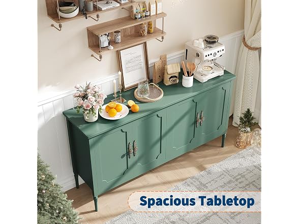 Garvee 59" Sideboard Cabinet, Green