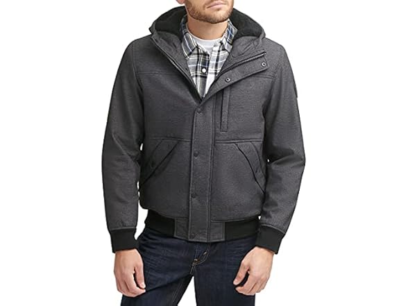 Levi's Men's (L) Men's Soft Shell Sherpa Lined Hoo