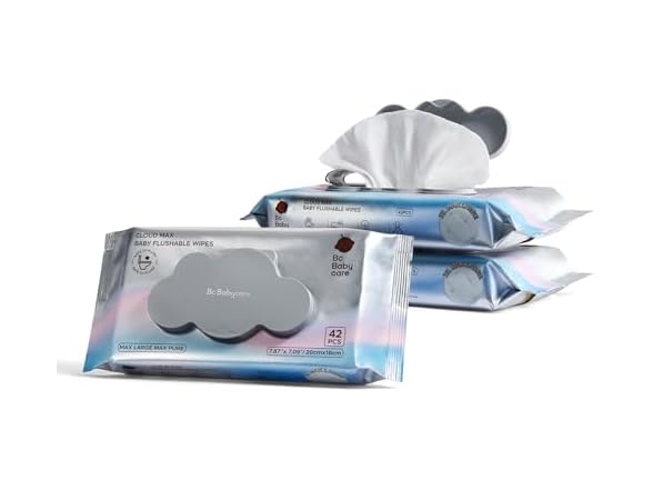 Cloud Max Flushable Wipes
