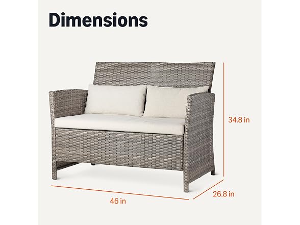 Amazon Basics Outdoor Patio Loveseat